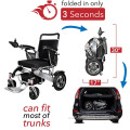 Upgrade magnesium aluminum alloy 24V12Ah electric wheelchair